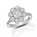 2.90 ct Round Cut Diamond Cluster Engagement Ring 2.90 ct Round Cut Diamond Cluster Engagement Ring